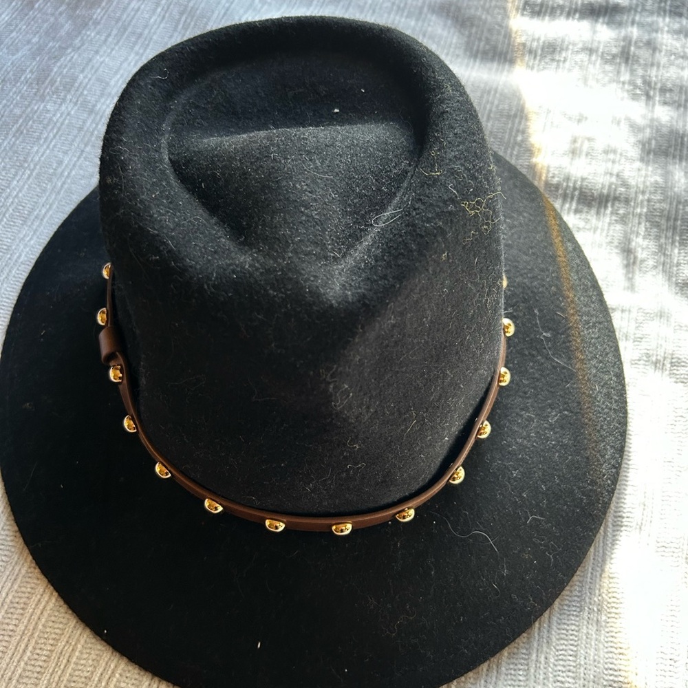 Black Studded Hat